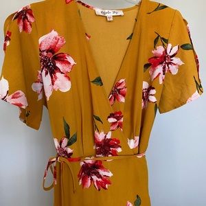 Floral Wrap Dress